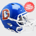 Helmets, Full Size Helmet: Denver Broncos 1975 to 1996 Speed Replica Throwback Helmet