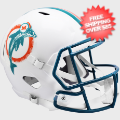 Helmets, Full Size Helmet: Miami Dolphins 1980 to 1996 Speed Replica Throwback Helmet
