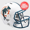 Helmets, Full Size Helmet: Miami Dolphins 1996 to 2012 Speed Replica Throwback Helmet