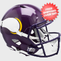 Helmets, Full Size Helmet: Minnesota Vikings 1983 to 2001 Speed Replica Throwback Helmet