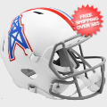 Helmets, Full Size Helmet: Houston Oilers 1975 to 1980 Speed Replica Throwback Helmet