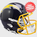Helmets, Full Size Helmet: San Diego Chargers 1974 to 1987 Speed Throwback Football Helmet