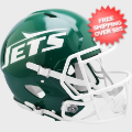 Helmets, Full Size Helmet: New York Jets 1978 to 1989 Speed Throwback Football Helmet