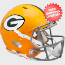 Green Bay Packers 1961 to 1979 Speed Throwback Football Helmet