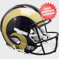 Helmets, Full Size Helmet: St. Louis Rams 2000 to 2016 Speed Throwback Football Helmet