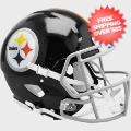 Helmets, Full Size Helmet: Pittsburgh Steelers 1963 to 1976 Speed Throwback Football Helmet