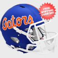 Helmets, Full Size Helmet: Florida Gators Speed Football Helmet <i>Matte Blue</i>
