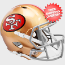 San Francisco 49ers 1964 to 1995 Speed Replica Throwback Helmet