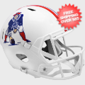 Helmets, Full Size Helmet: New England Patriots 1982 to 1989 Speed Replica Throwback Helmet