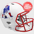 Helmets, Full Size Helmet: New England Patriots 1990 to 1992 Speed Replica Throwback Helmet