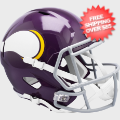 Helmets, Full Size Helmet: Minnesota Vikings 1961 to 1979 Speed Replica Throwback Helmet