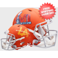 Helmets, Full Size Helmet: Super Bowl 56 Speed Helmet <B>Flat Orange</B>