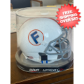 Helmets, Mini Helmets: Florida Gators Mini XP Authentic Helmet Schutt <B>White w/Orange Stripe SAL...