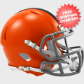 Helmets, Mini Helmets: Cleveland Browns 1962 to 1974 Riddell Mini Speed Throwback Helmet