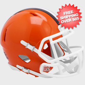 Cleveland Browns 1975 to 2005 Riddell Mini Speed Throwback Helmet