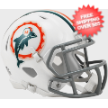 Helmets, Mini Helmets: Miami Dolphins 1972 Riddell Mini Speed Throwback Helmet