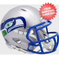 Helmets, Mini Helmets: Seattle Seahawks 1983 to 2001 Riddell Mini Speed Throwback Helmet