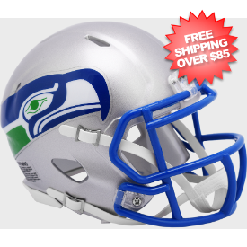 Seattle Seahawks 1983 to 2001 Riddell Mini Speed Throwback Helmet