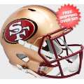 Helmets, Full Size Helmet: San Francisco 49ers 1996 to 2008 Speed Replica Throwback Helmet