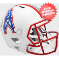 Helmets, Full Size Helmet: Houston Oilers 1981 to 1998 Speed Replica Throwback Helmet