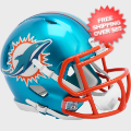 Helmets, Mini Helmets: Miami Dolphins NFL Mini Speed Football Helmet <B>FLASH</B>