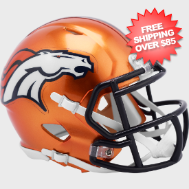 Denver Broncos NFL Mini Speed Football Helmet <B>FLASH SALE</B>