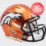 Denver Broncos NFL Mini Speed Football Helmet <B>FLASH</B>