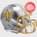 Helmets, Mini Helmets: New Orleans Saints NFL Mini Speed Football Helmet <B>FLASH</B>