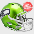 Helmets, Full Size Helmet: Seattle Seahawks Speed Replica Football Helmet <B>FLASH </B>