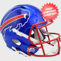 Helmets, Full Size Helmet: Buffalo Bills Speed Replica Football Helmet <B>FLASH </B>