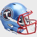 Helmets, Full Size Helmet: Tennessee Titans Speed Replica Football Helmet <B>FLASH</B>