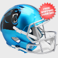 Helmets, Full Size Helmet: Carolina Panthers Speed Replica Football Helmet <B>FLASH</B>