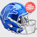 Helmets, Full Size Helmet: Detroit Lions Speed Replica Football Helmet <B>FLASH SALE</B>