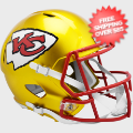 Helmets, Full Size Helmet: Kansas City Chiefs Speed Replica Football Helmet <B>FLASH</B>