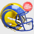 Helmets, Full Size Helmet: Los Angeles Rams Speed Replica Football Helmet <B>FLASH</B>