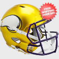 Helmets, Full Size Helmet: Minnesota Vikings Speed Replica Football Helmet <B>FLASH </B>