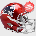 Helmets, Full Size Helmet: New England Patriots Speed Replica Football Helmet <B>FLASH </B>