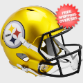 Helmets, Full Size Helmet: Pittsburgh Steelers Speed Replica Football Helmet <B>FLASH</B>