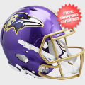 Helmets, Full Size Helmet: Baltimore Ravens Speed Football Helmet <B>FLASH</B>