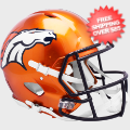 Helmets, Full Size Helmet: Denver Broncos Speed Football Helmet <B>FLASH</B>