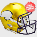 Helmets, Full Size Helmet: Minnesota Vikings Speed Football Helmet <B>FLASH SALE</B>