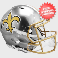 Helmets, Full Size Helmet: New Orleans Saints Speed Football Helmet <B>FLASH SALE</B>