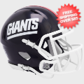 Helmets, Mini Helmets: New York Giants 1981 to 1999 Riddell Mini Speed Throwback Helmet