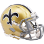 New Orleans Saints 1976 to 1999 Riddell Mini Speed Throwback Helmet