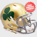 Helmets, Mini Helmets: Notre Dame Fighting Irish NCAA Mini Speed Football Helmet <B>Shamrock</B>
