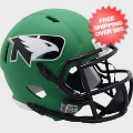 Helmets, Mini Helmets: North Dakota Fighting Sioux NCAA Mini Speed Football Helmet <i>Flat Green</...