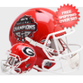 Helmets, Mini Helmets: Georgia Bulldogs 2021 National Champions NCAA Mini Speed Football Helmet
