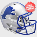 Helmets, Full Size Helmet: Detroit Lions 1983 to 2002 Speed Throwback Football Helmet