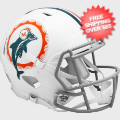 Helmets, Full Size Helmet: Miami Dolphins 1972 Speed Throwback Football Helmet