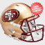San Francisco 49ers 1996 to 2008 Speed Throwback Football Helmet